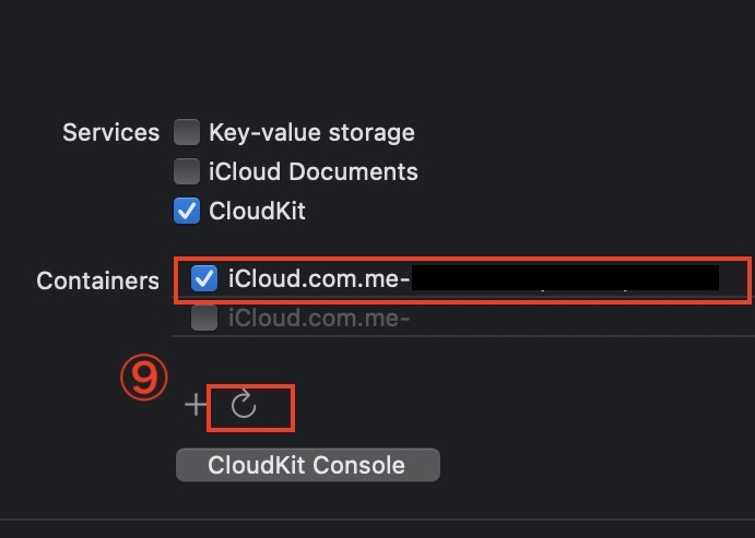 Signing & CapabilitiesにCloudKitを追加する5