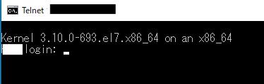 Telnetの実行2