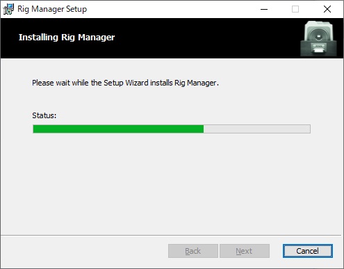 RigManagerインストール中