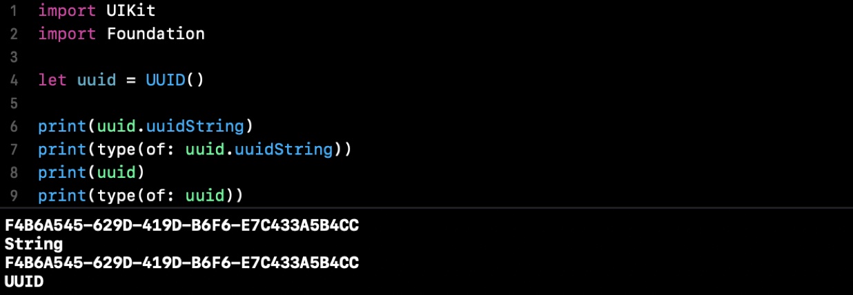 UUIDとuuidStringの型比較