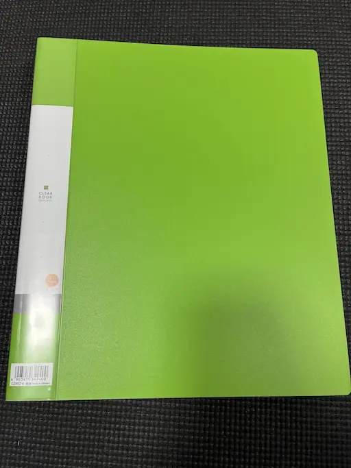 収納するファイル閉じた状態