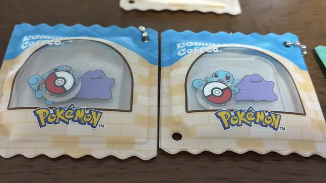 豆菓子風チャーム-ゼニガメとメタモン